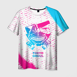 Футболка мужская Tokyo Ghoul neon gradient style, цвет: 3D-принт