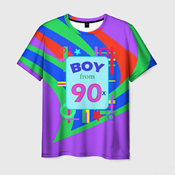 Футболка мужская Мальчик из 90-х, цвет: 3D-принт