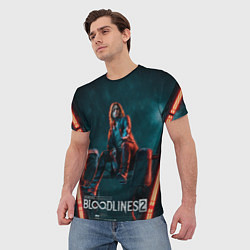 Футболка мужская Мистер Дамп Vampire the masquerade bloodlines 2, цвет: 3D-принт — фото 2