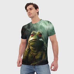 Футболка мужская Большая жаба Пепе, цвет: 3D-принт — фото 2