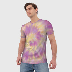 Футболка мужская Tie-Dye дизайн, цвет: 3D-принт — фото 2