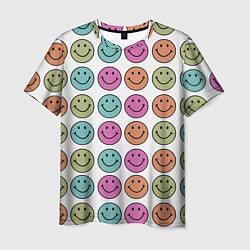 Футболка мужская Smiley face, цвет: 3D-принт
