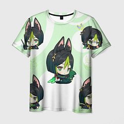 Футболка мужская Chibi Tighnari Genshin Impact, цвет: 3D-принт
