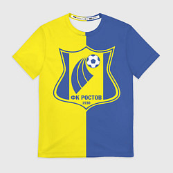 Футболка мужская ФК Ростов - жёлто синие, цвет: 3D-принт