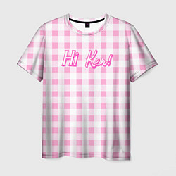 Футболка мужская Hi Ken - фраза и костюм Барби, цвет: 3D-принт