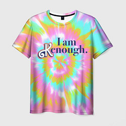 Футболка мужская I am Kenough - retro tie-dye, цвет: 3D-принт