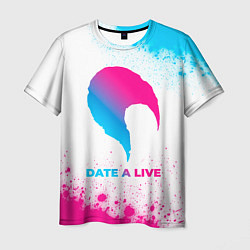 Футболка мужская Date A Live neon gradient style, цвет: 3D-принт