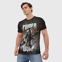 Футболка мужская Powerwolf: werewolf, цвет: 3D-принт — фото 2