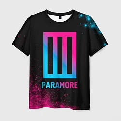 Футболка мужская Paramore - neon gradient, цвет: 3D-принт