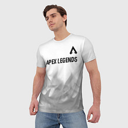 Футболка мужская Apex Legends glitch на светлом фоне посередине, цвет: 3D-принт — фото 2