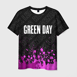 Футболка мужская Green Day rock legends посередине, цвет: 3D-принт