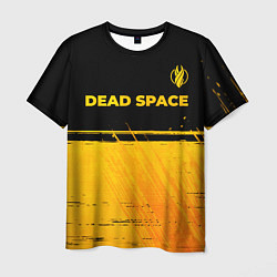 Футболка мужская Dead Space - gold gradient посередине, цвет: 3D-принт