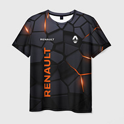 Футболка мужская Renault - плиты с эффектом свечения, цвет: 3D-принт