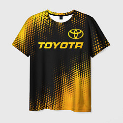 Футболка мужская Toyota - gold gradient посередине, цвет: 3D-принт