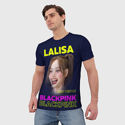 Футболка мужская Lalisa - девушка из группы Blackpink, цвет: 3D-принт — фото 2