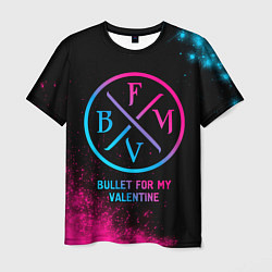Футболка мужская Bullet For My Valentine - neon gradient, цвет: 3D-принт