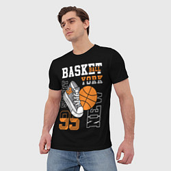 Футболка мужская Basketball New York, цвет: 3D-принт — фото 2