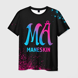 Футболка мужская Maneskin - neon gradient, цвет: 3D-принт