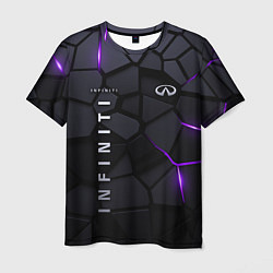Футболка мужская Infiniti - плиты с эффектом свечения, цвет: 3D-принт