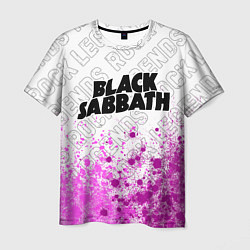 Футболка мужская Black Sabbath rock legends посередине, цвет: 3D-принт