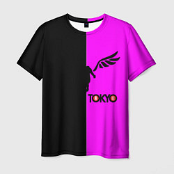 Футболка мужская Токийские мстители черно-розовый, цвет: 3D-принт