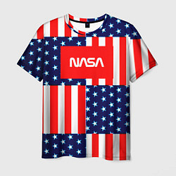 Футболка мужская NASA usa space logo, цвет: 3D-принт