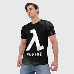 Футболка мужская Half-Life glitch на темном фоне, цвет: 3D-принт — фото 2