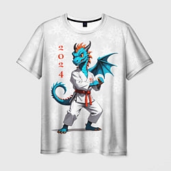 Футболка мужская Дракон на спорте 2024, цвет: 3D-принт