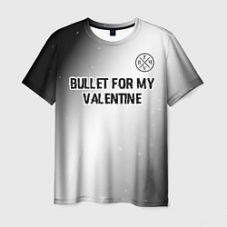 Футболка мужская Bullet For My Valentine glitch на светлом фоне пос, цвет: 3D-принт
