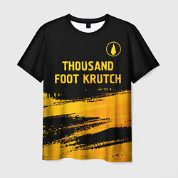 Футболка мужская Thousand Foot Krutch - gold gradient посередине, цвет: 3D-принт