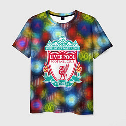 Футболка мужская Liverpool все logo неон, цвет: 3D-принт
