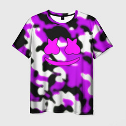 Футболка мужская Marshmello camo, цвет: 3D-принт