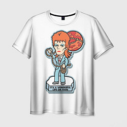 Футболка мужская David Bowie - Life on Mars, цвет: 3D-принт