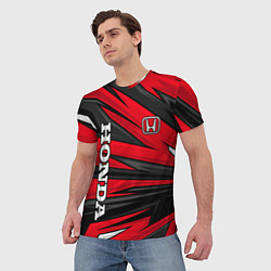 Футболка мужская Red sport - honda, цвет: 3D-принт — фото 2