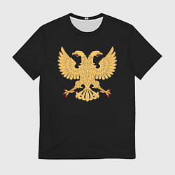Футболка мужская Двуглавый орёл символика России, цвет: 3D-принт