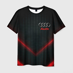 Футболка мужская Audi stripes neon, цвет: 3D-принт