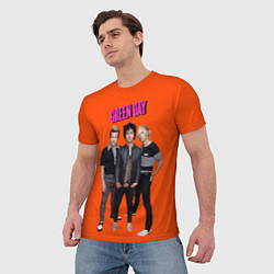 Футболка мужская Green Day trio, цвет: 3D-принт — фото 2