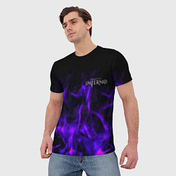 Футболка мужская Dantes Inferno flame neon, цвет: 3D-принт — фото 2