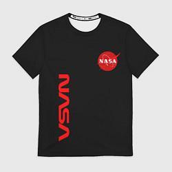 Футболка мужская NASA космос, цвет: 3D-принт