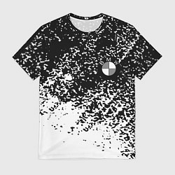 Футболка мужская BMW краски текстура, цвет: 3D-принт