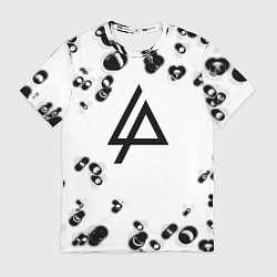 Футболка мужская Linkin park краски текстура, цвет: 3D-принт