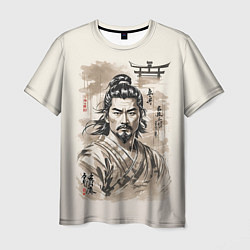 Футболка мужская Vintage samurai, цвет: 3D-принт