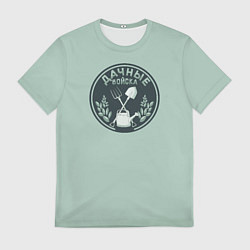 Футболка мужская Дачные войска значок, цвет: 3D-принт