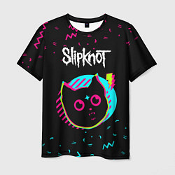 Футболка мужская Slipknot - rock star cat, цвет: 3D-принт