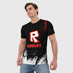Футболка мужская Roblox текстура мобайл, цвет: 3D-принт — фото 2