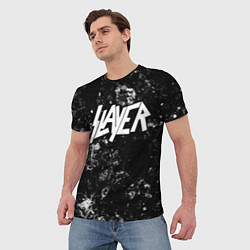 Футболка мужская Slayer black ice, цвет: 3D-принт — фото 2