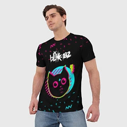 Футболка мужская Blink 182 - rock star cat, цвет: 3D-принт — фото 2