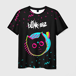 Футболка мужская Blink 182 - rock star cat, цвет: 3D-принт