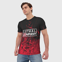 Футболка мужская Lethal Company: Red Trail, цвет: 3D-принт — фото 2