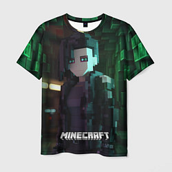 Футболка мужская Minecraft matrix, цвет: 3D-принт